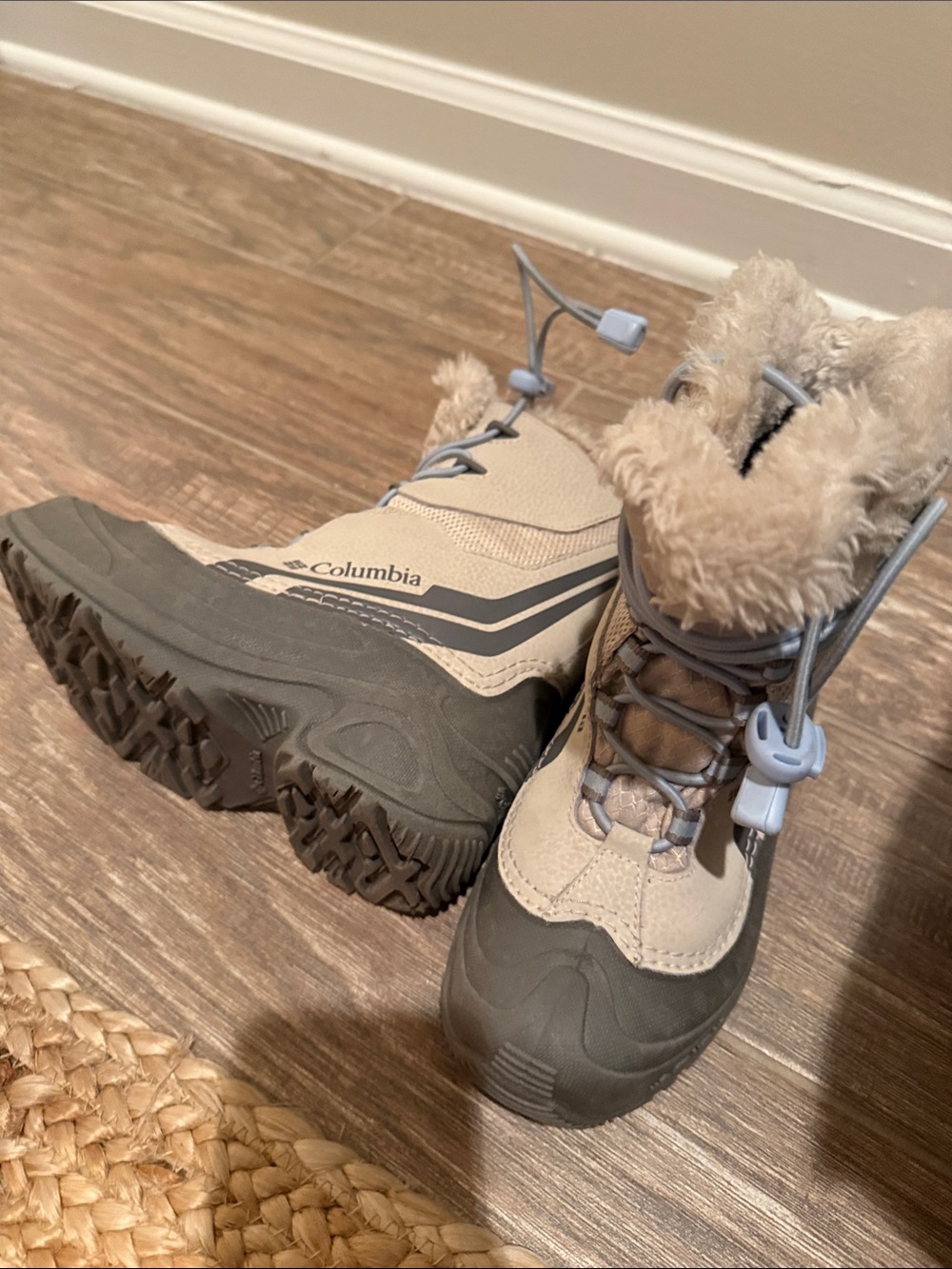 Columbia Kids' Tan and Gray Winter Boots - Insulated Waterproof